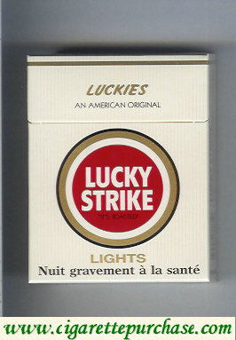 Lucky Strike Luckies An American Original Lights 25s cigarettes hard box